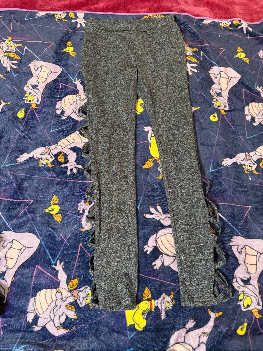 Women’s Gray leggings. Sexy side cutouts. Comfortable Everyday Stretch